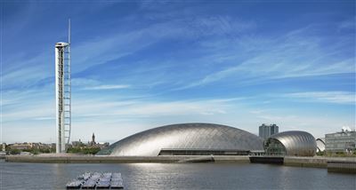 Glasgow Tower; Glasgow Science Centre-Komplex